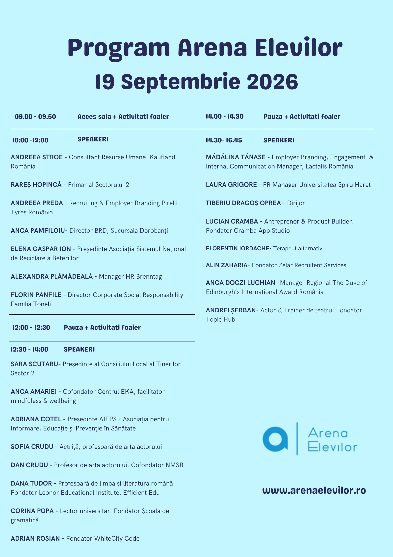 Cel mai mare eveniment pentru elevi din Europa. Orientare in cariera. Vocatie. Conferinta pentru elevi. Educatie.